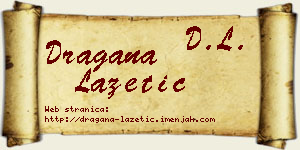 Dragana Lazetić vizit kartica
